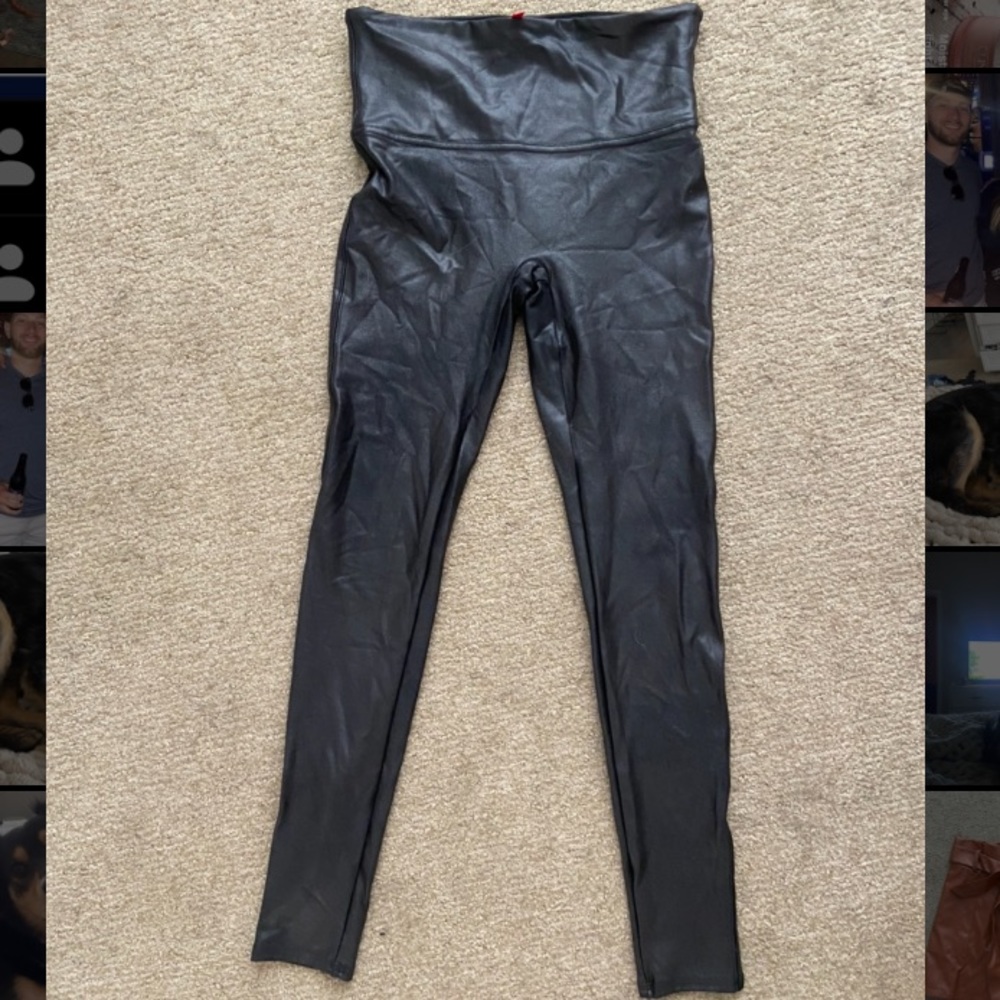 SPANX Faux Leather Leggings